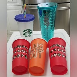 5-Starbucks Tumbler/ Cups Bundle